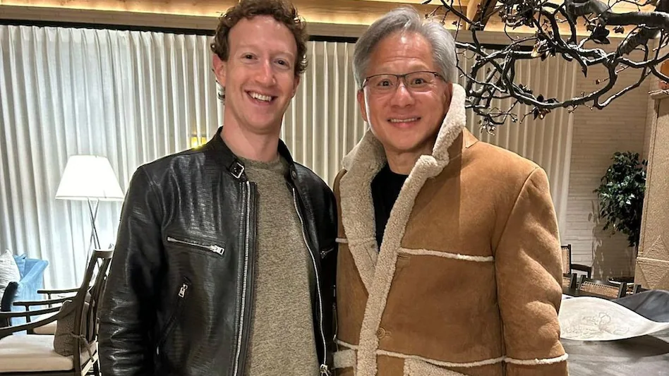 Meta's Mark Zuckerberg and Nvidia's Jensen Huang